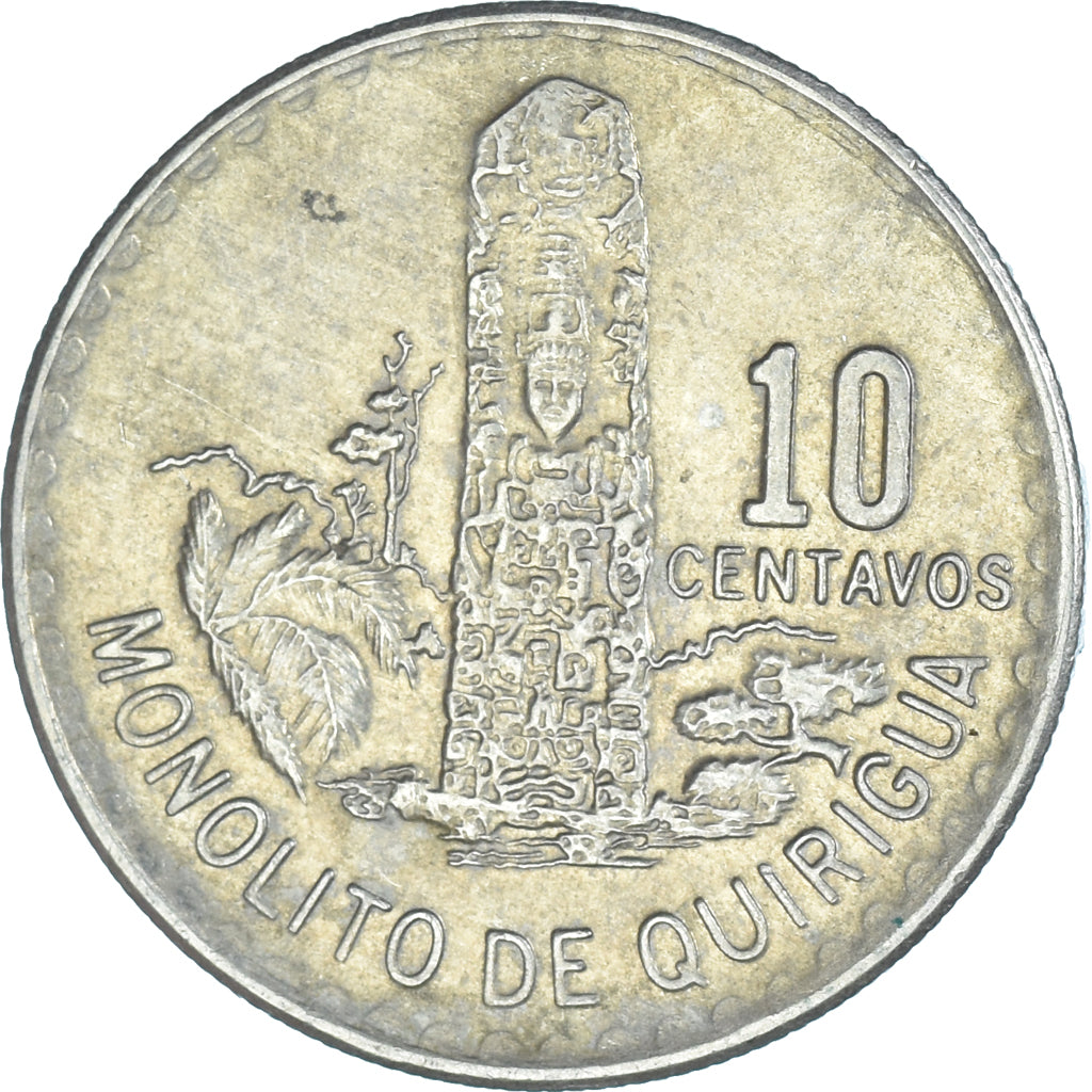 Coin, Guatemala, 10 Centavos, 1973
