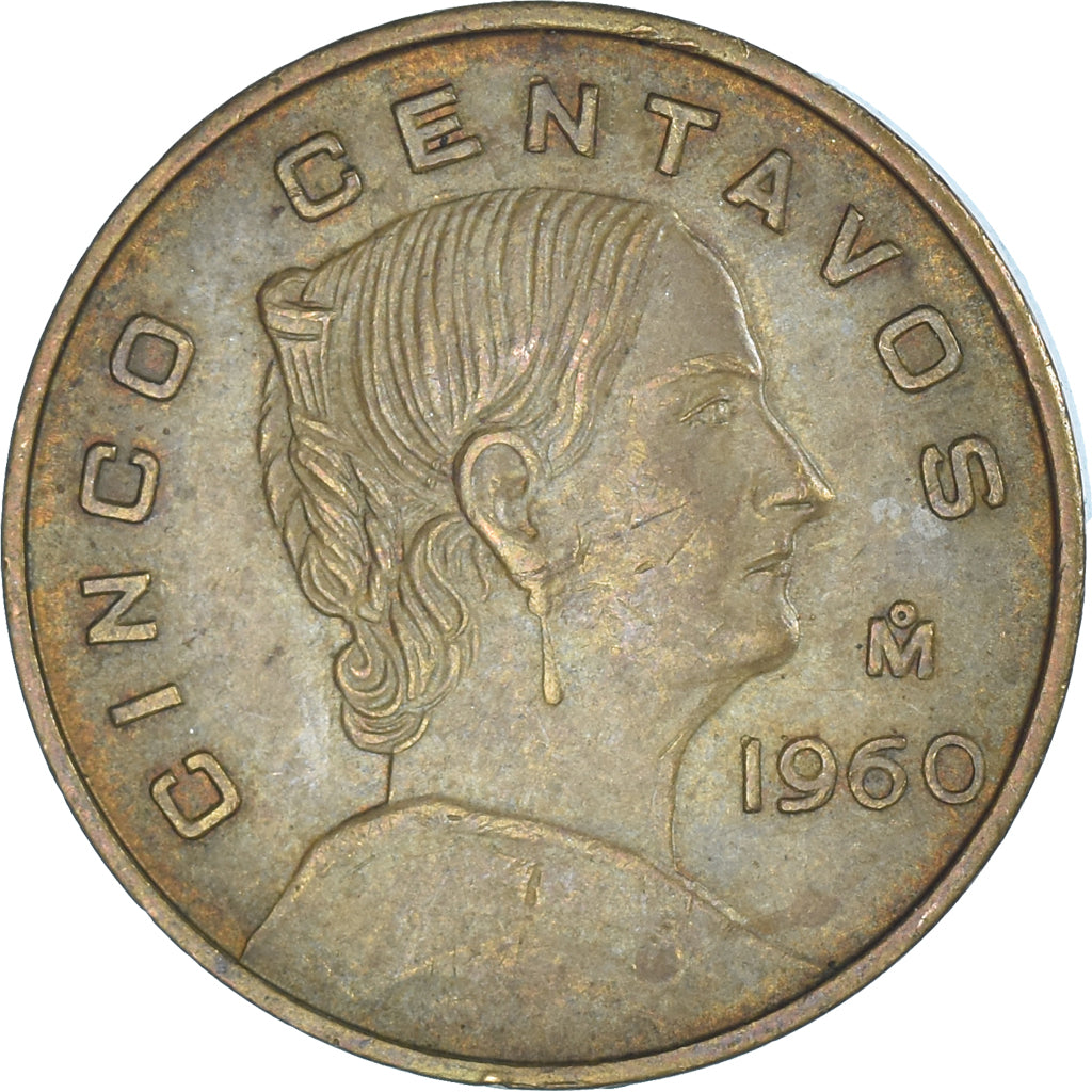 Monnaie, Mexique, 5 Centavos, 1960