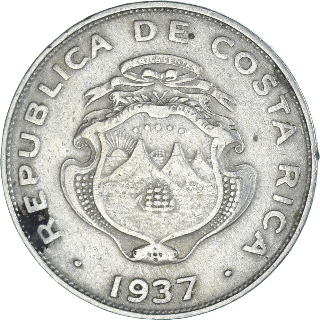 Coin, Costa Rica, 25 Centimos, 1937