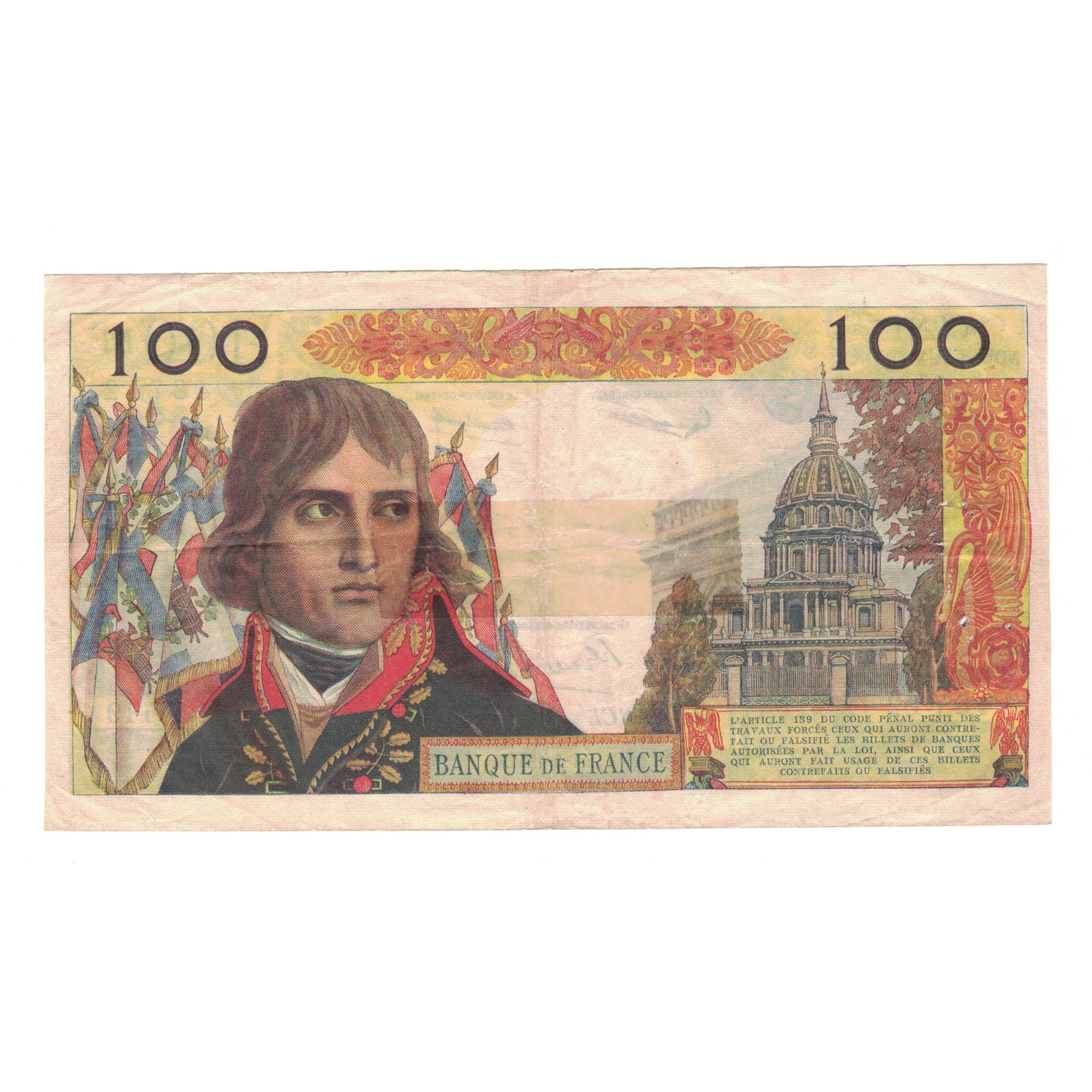 France, 100 Nouveaux Francs, Bonaparte, 1961, Y.119, VF(30-35), Fayette:59.11