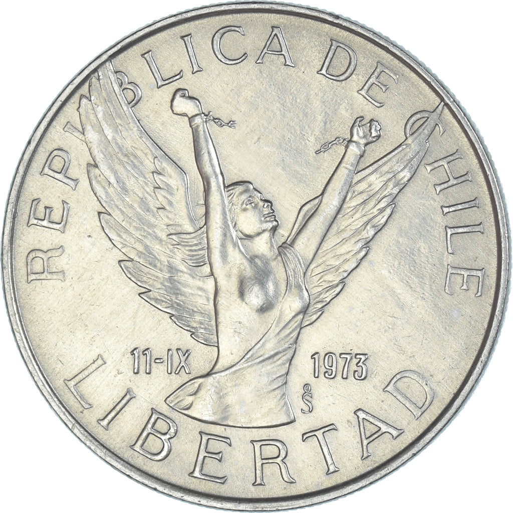 Moneda, Chile, 5 Pesos, 1977