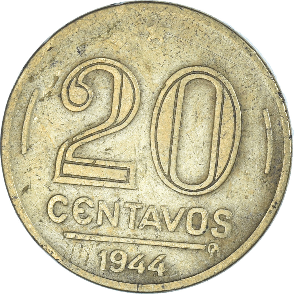 Moneta, Brasile, 20 Centavos, 1944
