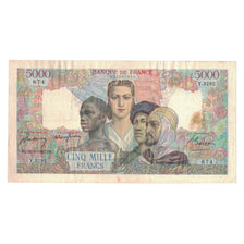 Frankreich, 5000 Francs, Empire Français, 1947, Y.3292, S+, Fayette:47.59