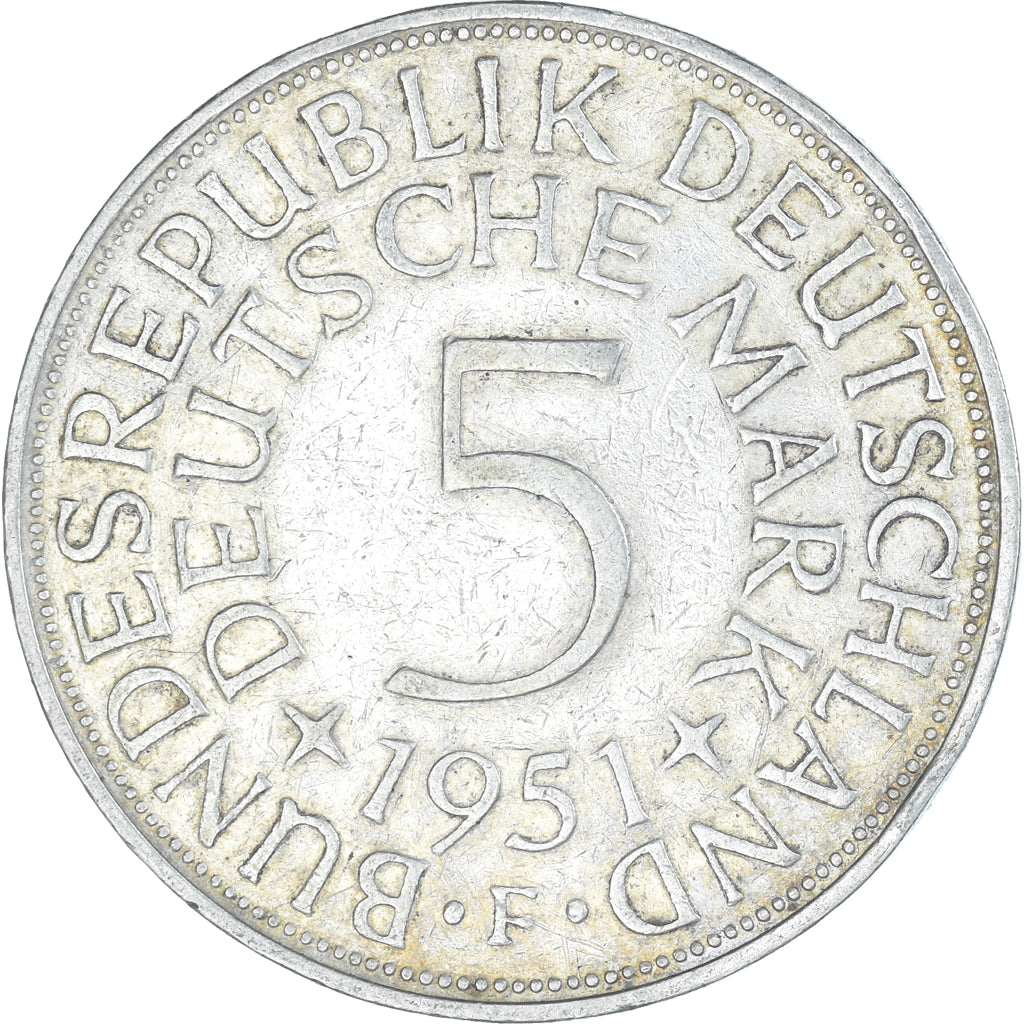 Coin, GERMANY - FEDERAL REPUBLIC, 5 Mark, 1951