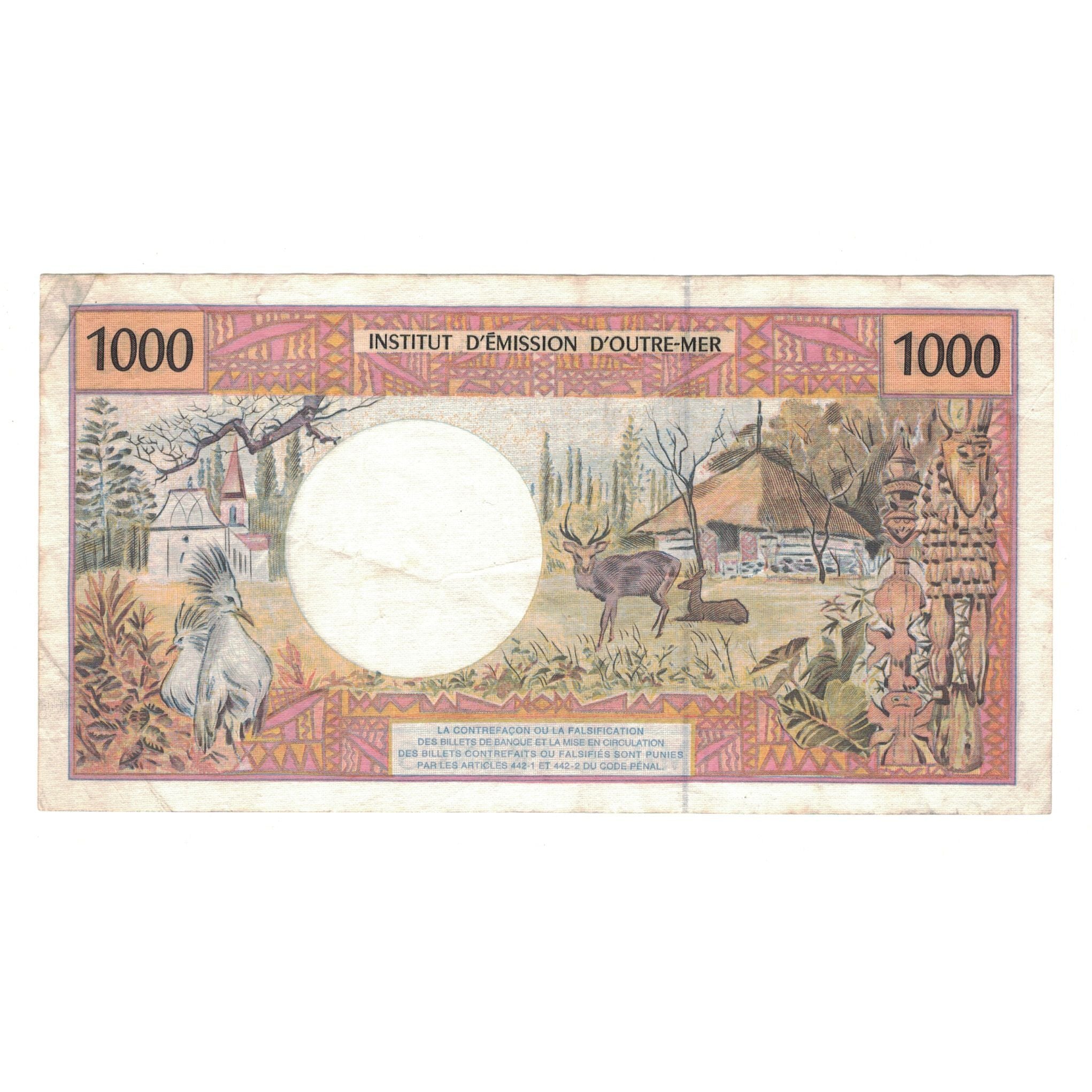 Banknote, French Pacific Territories, 1000 Francs, EF(40-45)