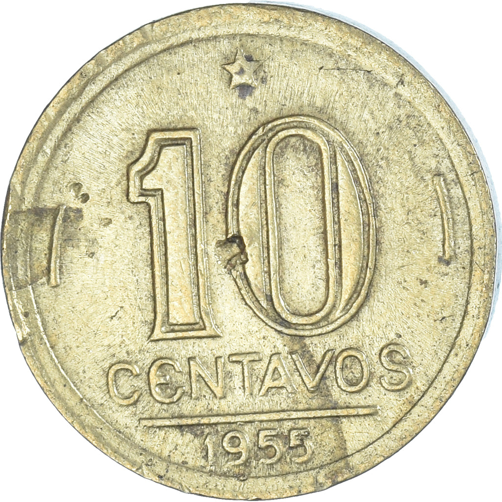 Moneta, Brasile, 10 Centavos, 1955