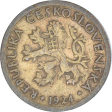 Moeda, Checoslováquia, 10 Haleru, 1924