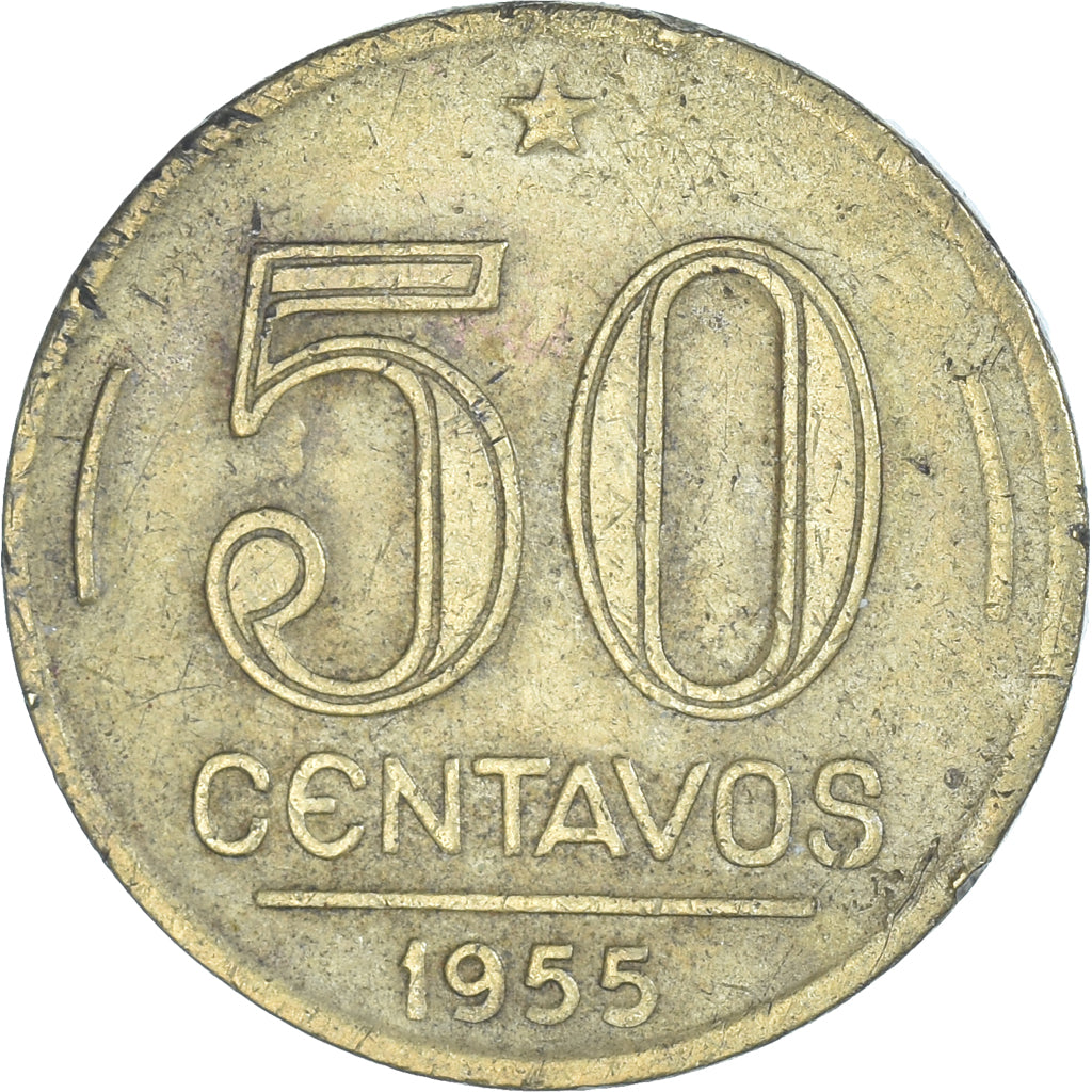 Moneta, Brazylia, 50 Centavos, 1955