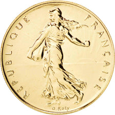 Vème République, 1 Franc Or Semeuse 2001, KM 925.1a