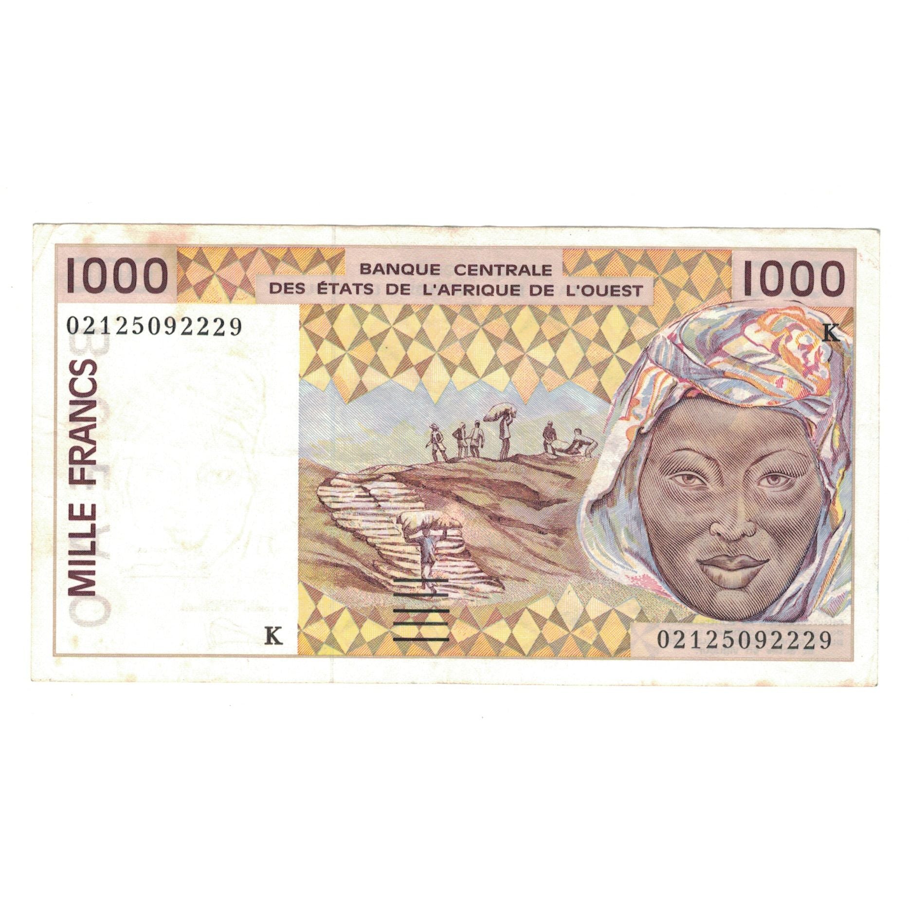 Banknote, West African States, 1000 Francs, KM:711Ki, EF(40-45)