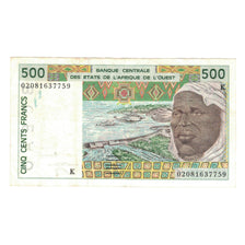 Banknote, West African States, 500 Francs, 2002, KM:710Km, EF(40-45)