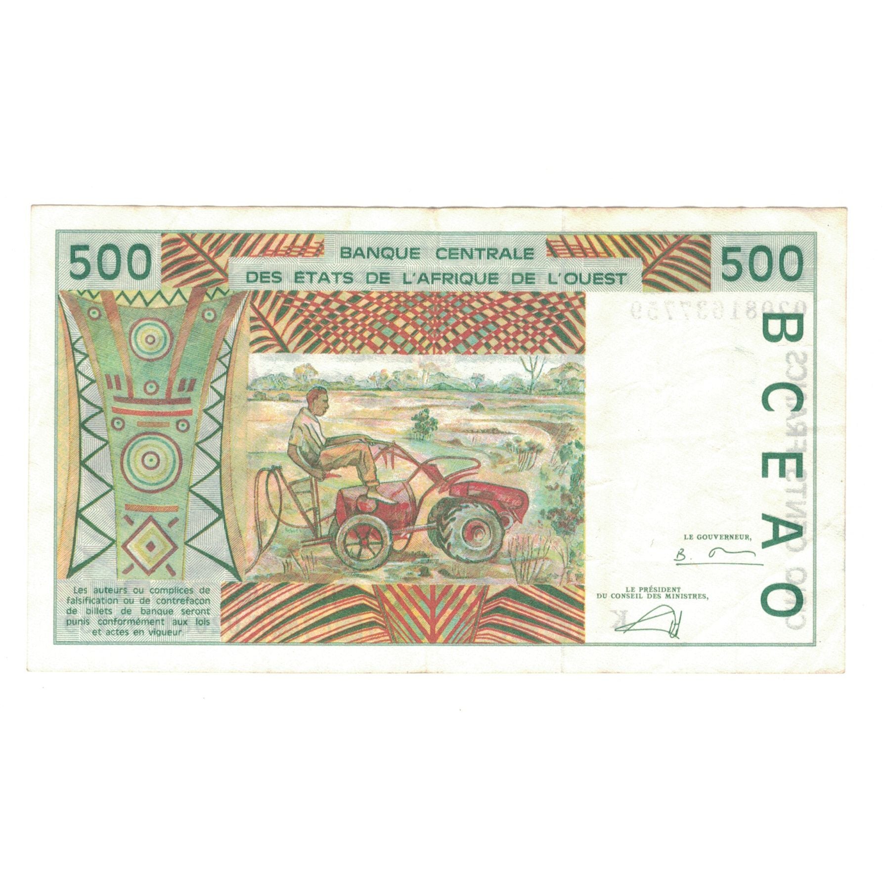 Banknote, West African States, 500 Francs, 2002, KM:710Km, EF(40-45)