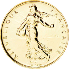 Monnaie, France, Semeuse, Franc, 2000, Paris, FDC, Or, KM:925.1a, Gadoury:474a