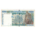 Banknote, West African States, 10,000 Francs, 2002, KM:714Ki, EF(40-45)