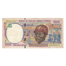 Banknote, Central African States, 5000 Francs, 2000, KM:604Pf, VF(30-35)