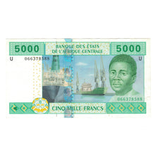 Banknote, Central African States, 5000 Francs, KM:209U, EF(40-45)