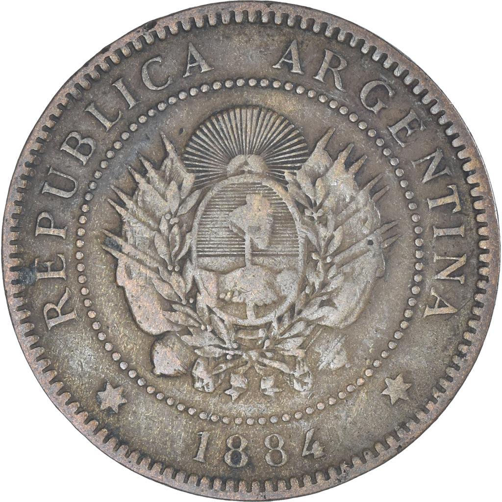 Moeda, Argentina, Centavo, 1884