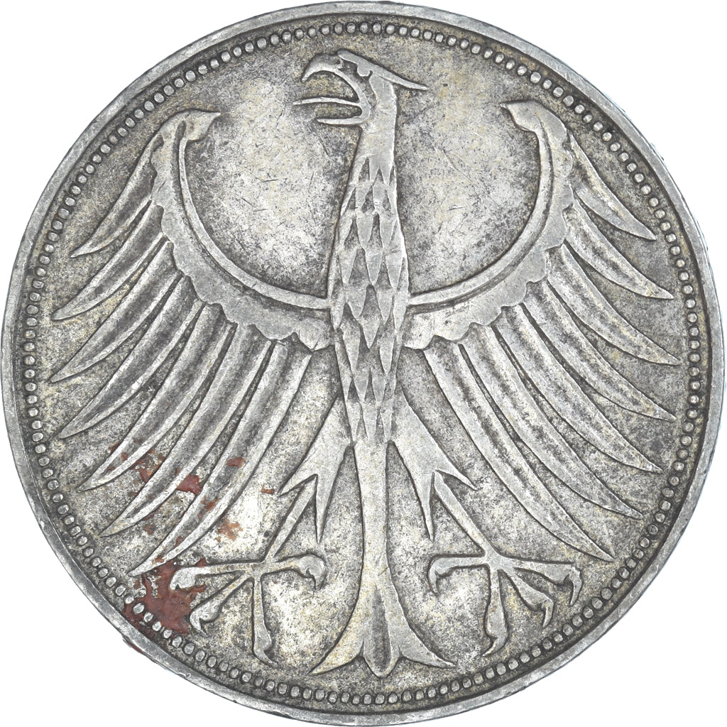 Moneda, ALEMANIA - REPÚBLICA FEDERAL, 5 Mark, 1951
