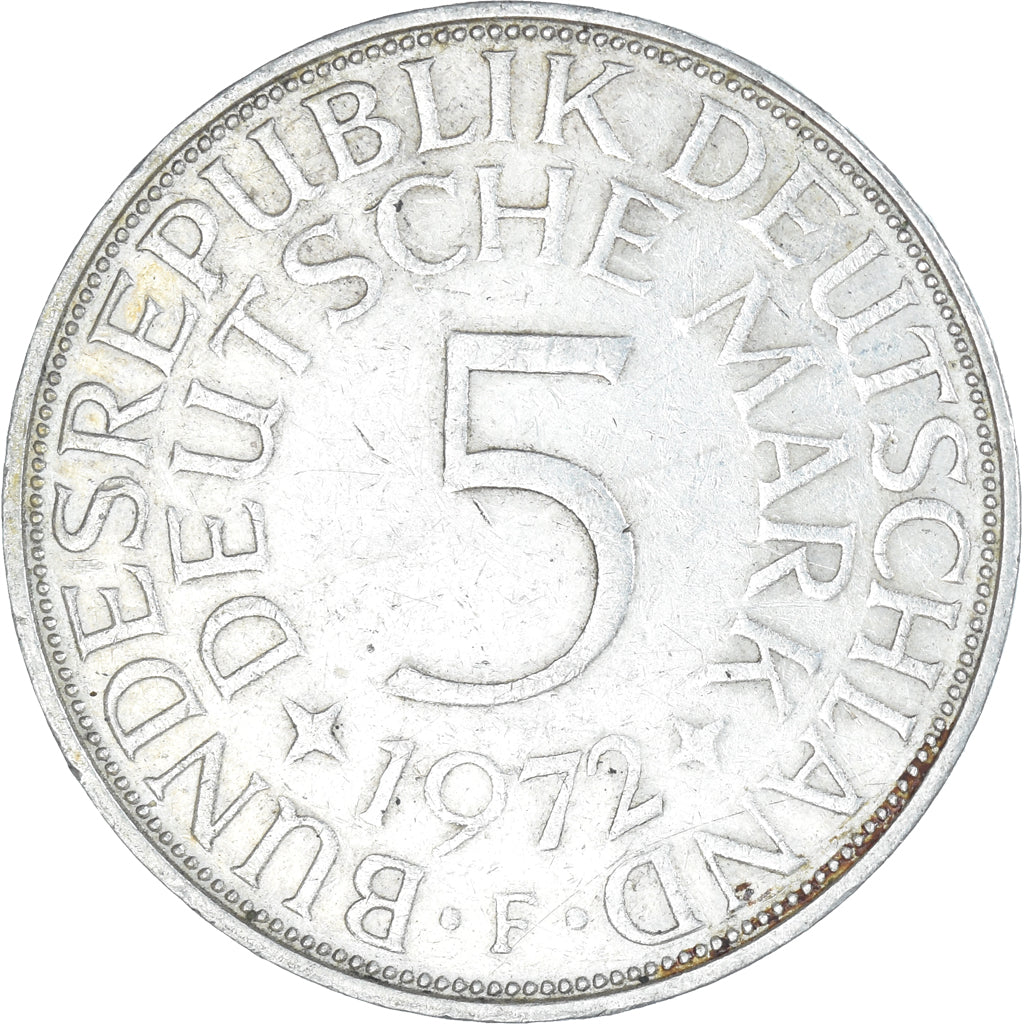 Moneda, Alemania, 5 Mark, 1972