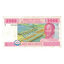 Banknote, Central African States, 2000 Francs, 2002, KM:508F, EF(40-45)