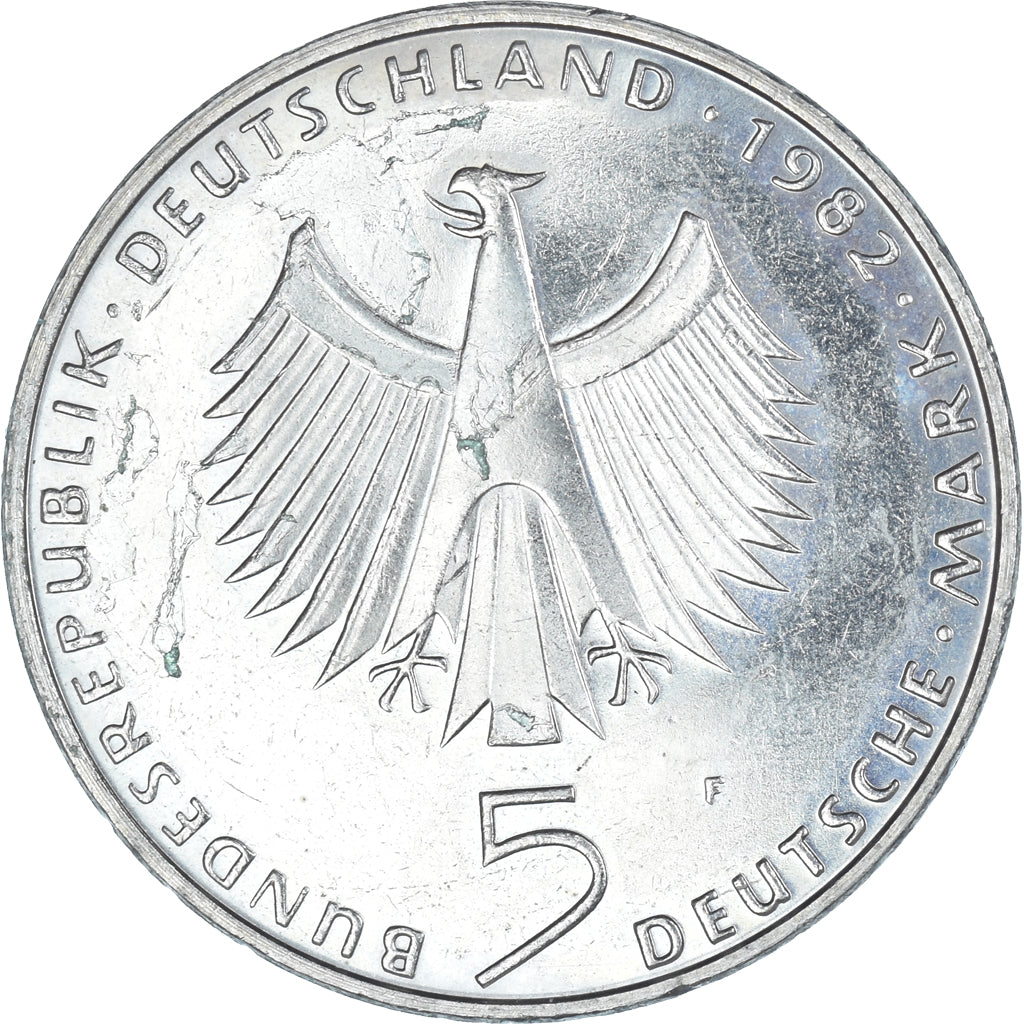 Moneda, ALEMANIA - REPÚBLICA FEDERAL, 5 Mark, 1982