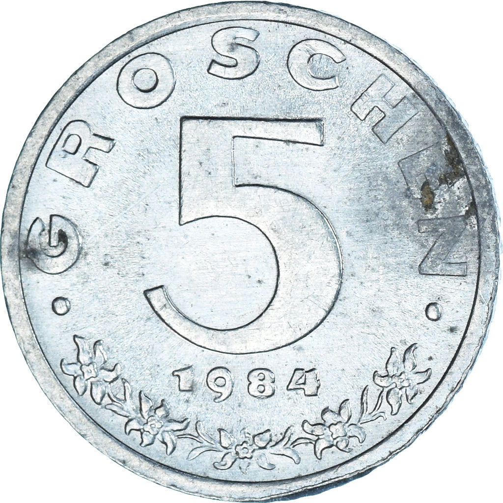 Coin, Austria, 5 Groschen, 1984