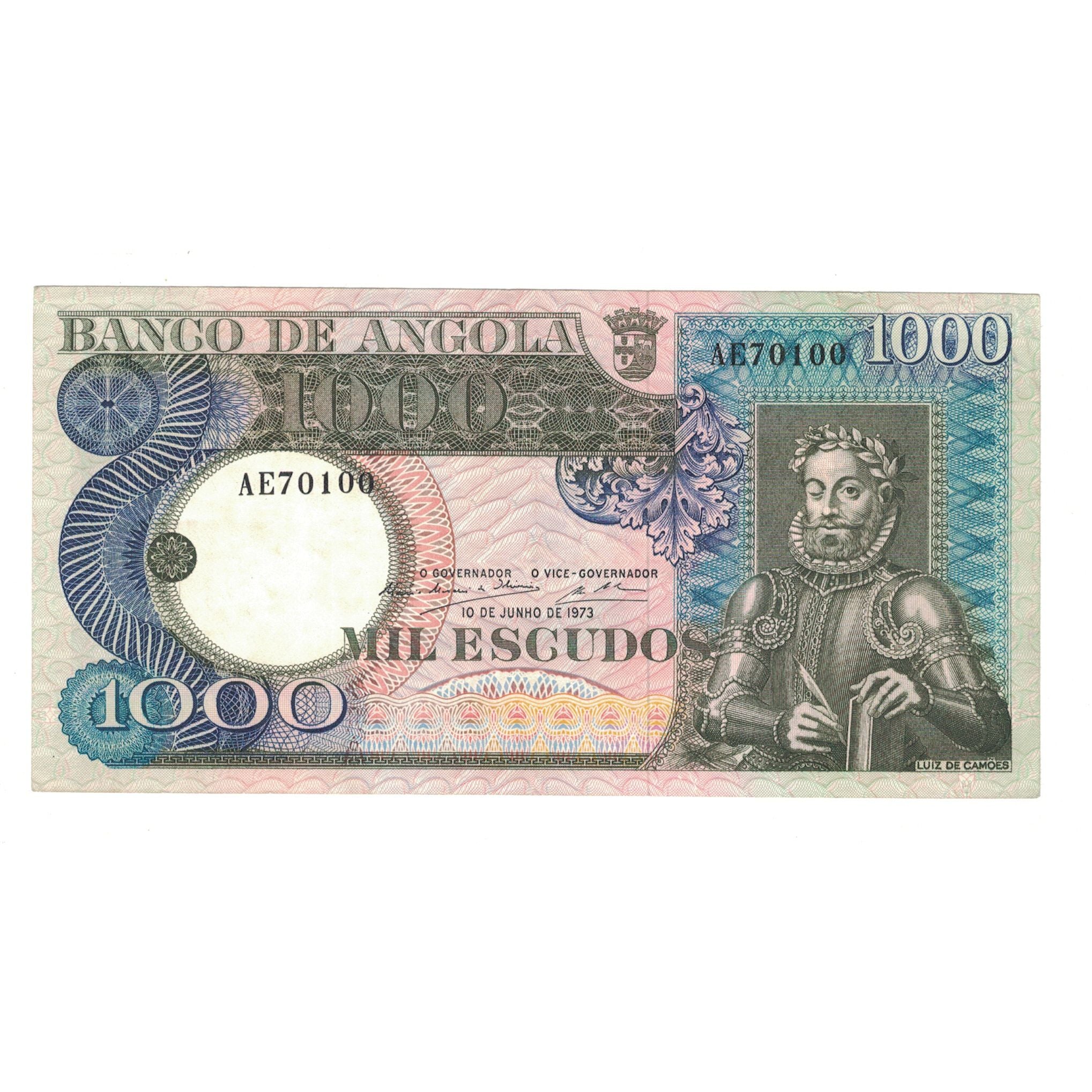 Banknote, Angola, 1000 Escudos, 1973, 1973-06-10, KM:108, EF(40-45)