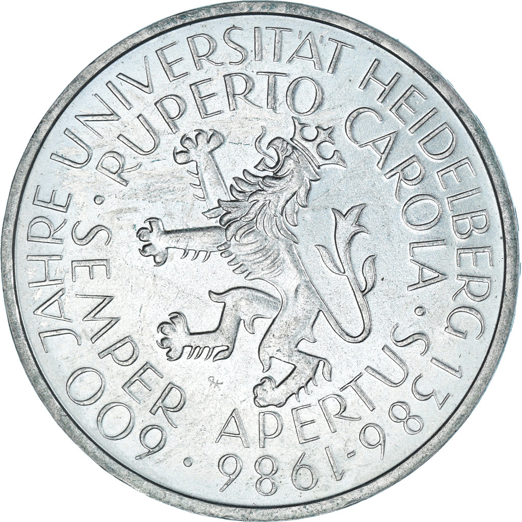 Monnaie, Allemagne, 5 Mark, 1986