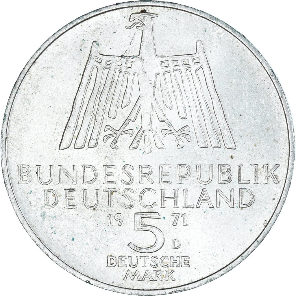 Coin, GERMANY - FEDERAL REPUBLIC, 5 Mark, 1971