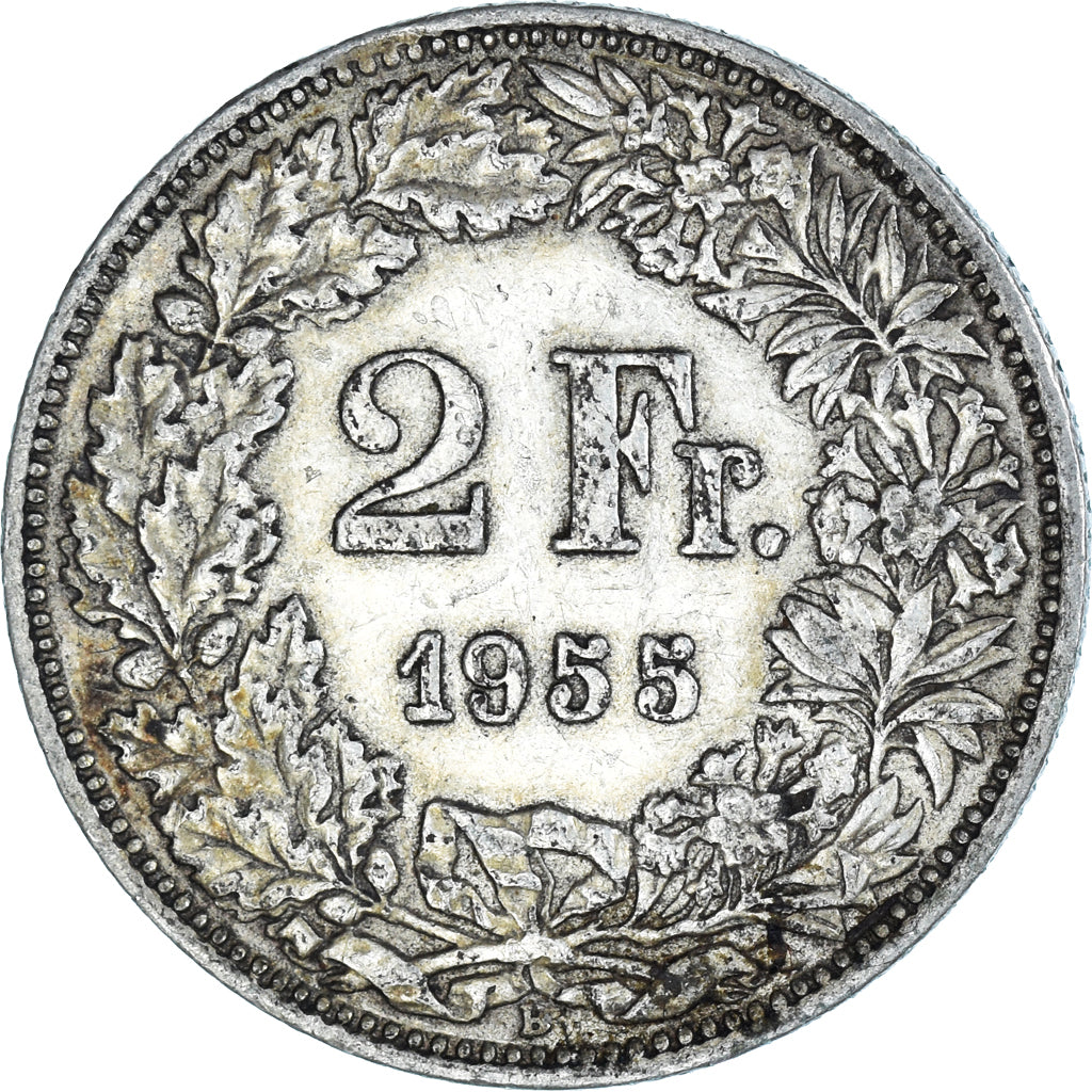 Moneta, Svizzera, 2 Francs, 1955