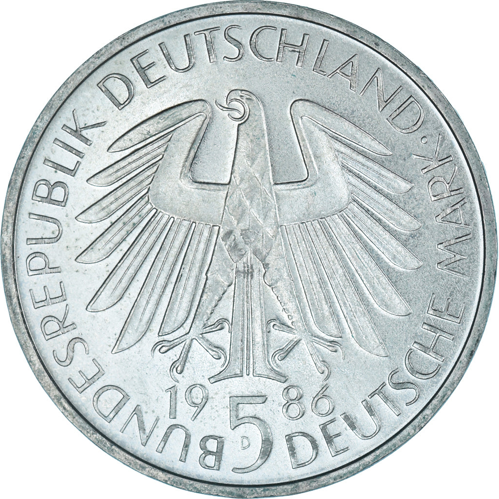 Coin, Germany, 5 Mark, 1986