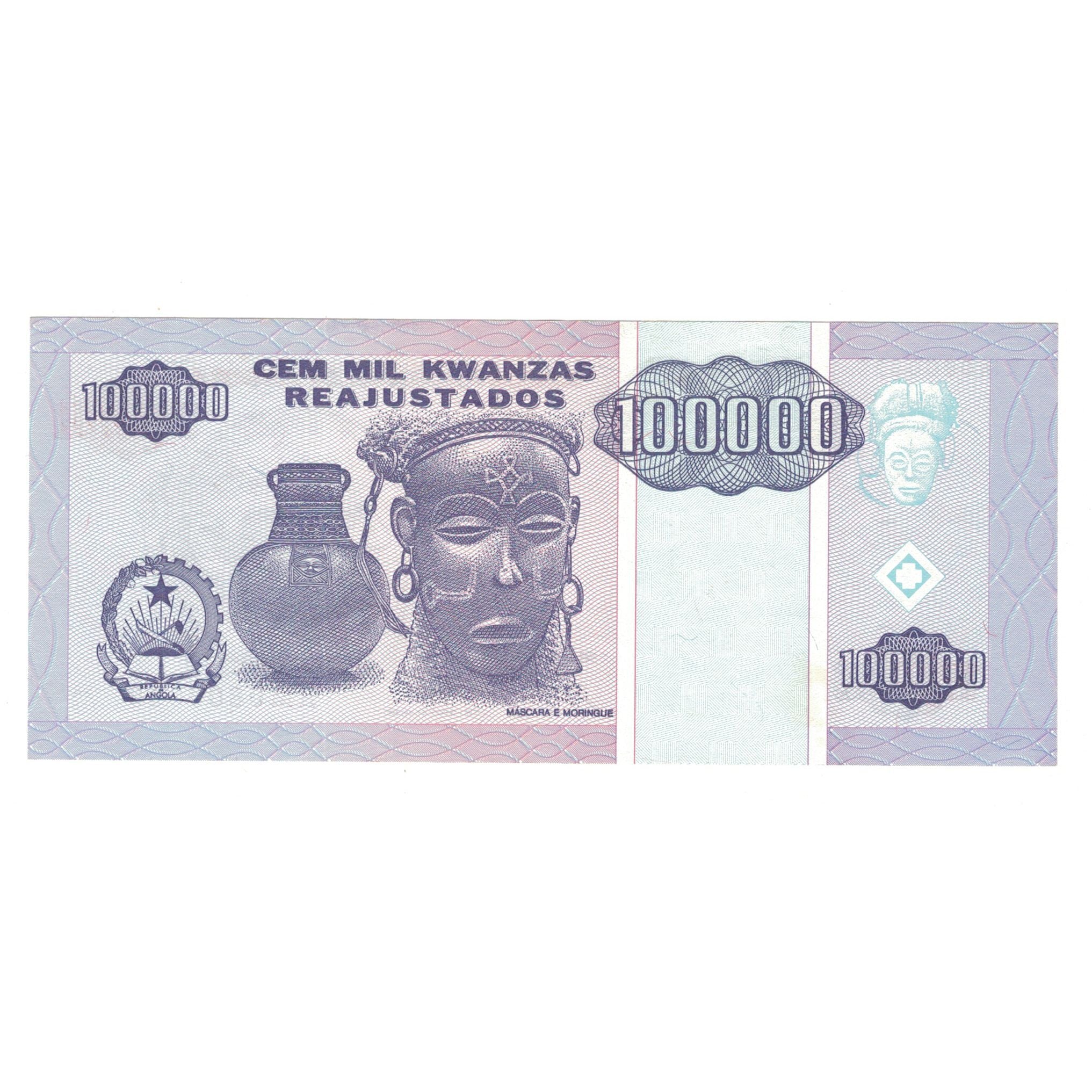 Banknote, Angola, 100,000 Kwanzas Reajustados, 1995, 1995-05-01, KM:139, UNC(63)