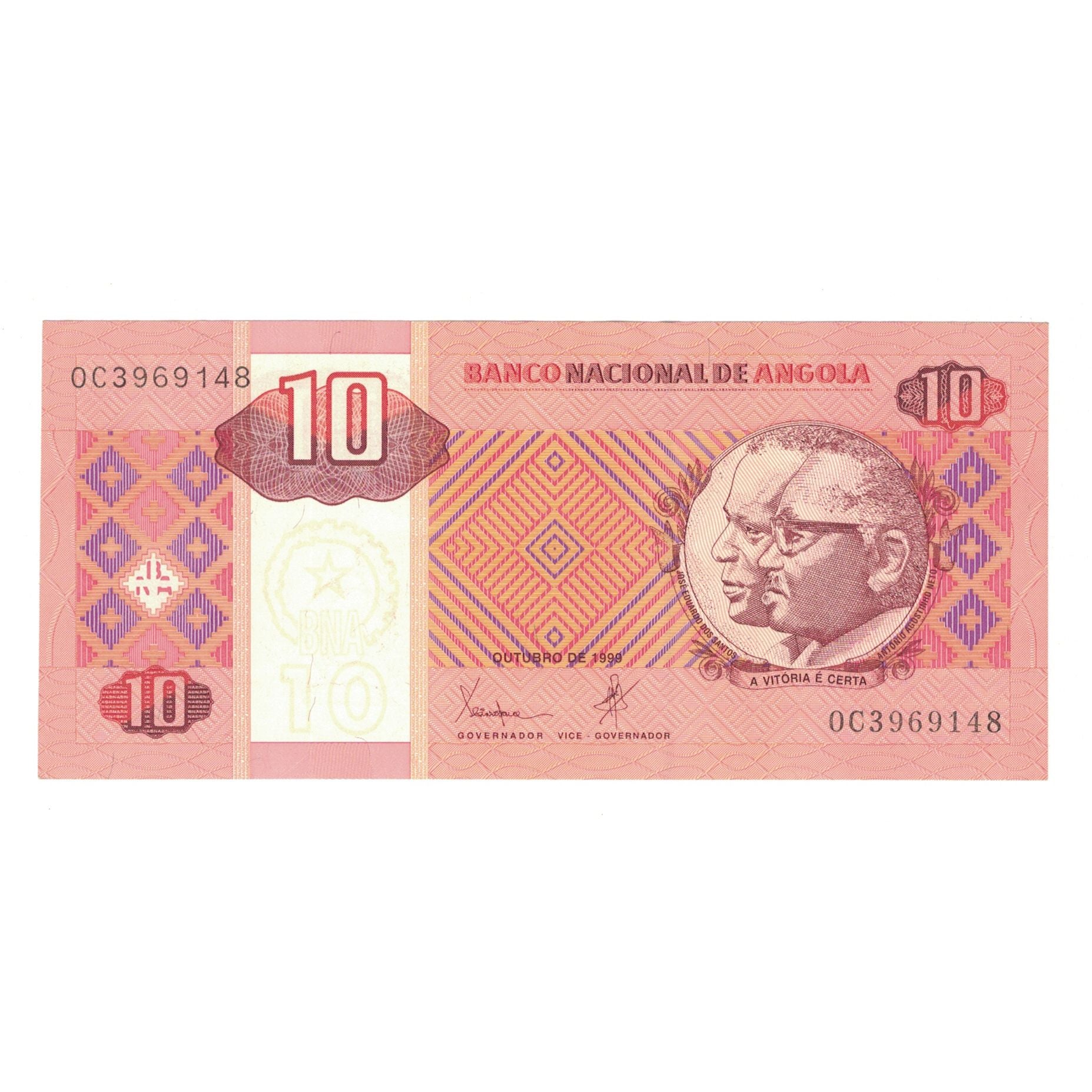 Banknote, Angola, 10 Kwanzas, 1999, 1999-10, KM:145a, UNC(63)