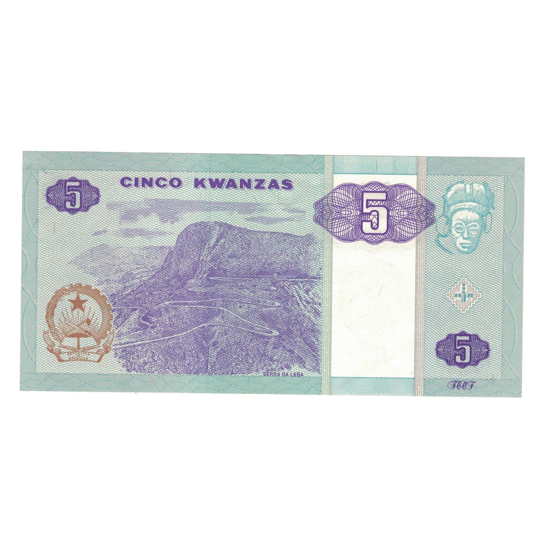 Banknote, Angola, 5 Kwanzas, 1999, 10.1999, KM:144a, UNC(65-70)