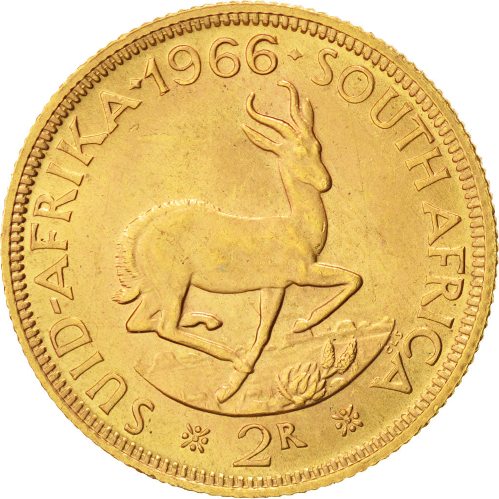 Coin, South Africa, 2 Rand, 1966, MS(63), Gold, KM:64