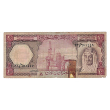 Nota, Arábia Saudita, 10 Riyals, L.AH1379 (1977), KM:18, VG(8-10)