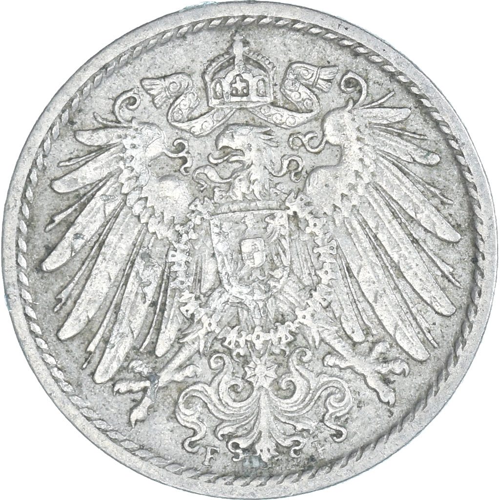 Coin, GERMANY - EMPIRE, 5 Pfennig, 1909