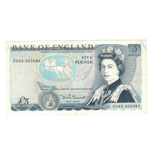 Banknote, Great Britain, 5 Pounds, KM:378e, AU(50-53)
