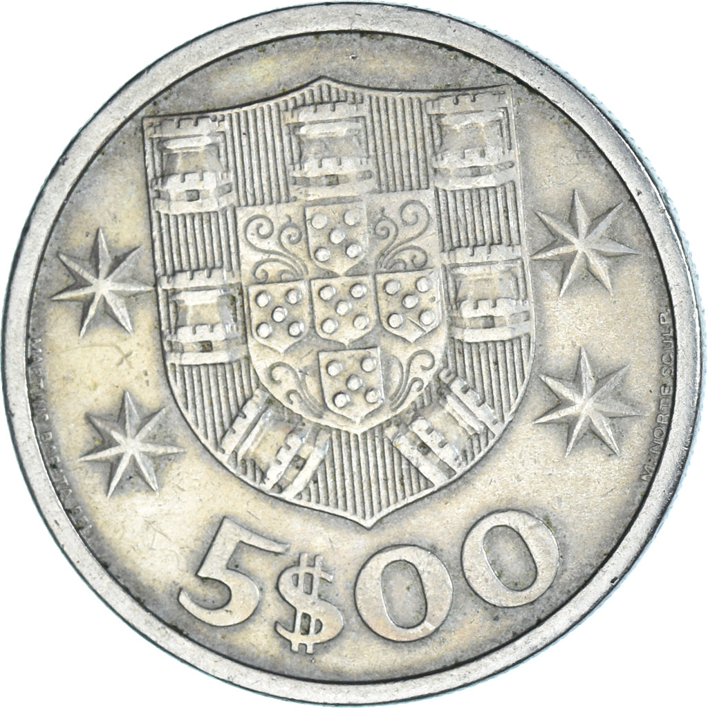 Coin, Portugal, 5 Escudos, 1971