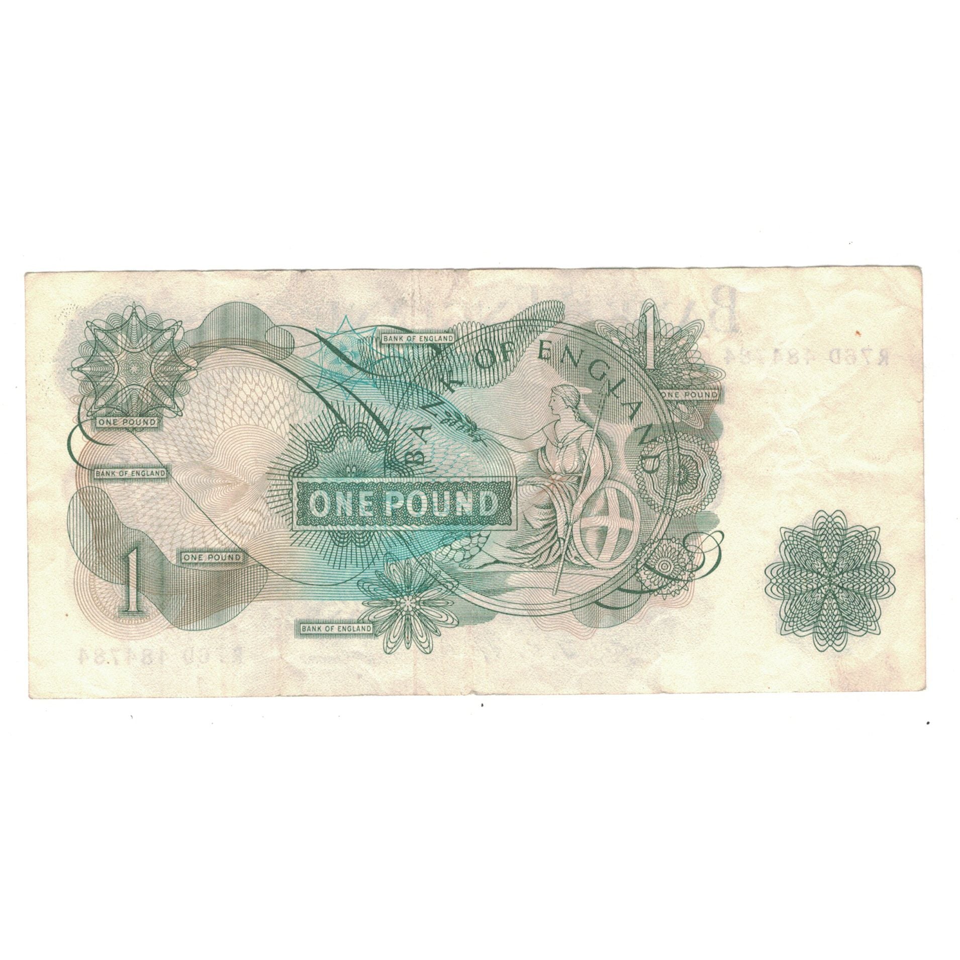 Banknote, Great Britain, 1 Pound, KM:374e, EF(40-45)