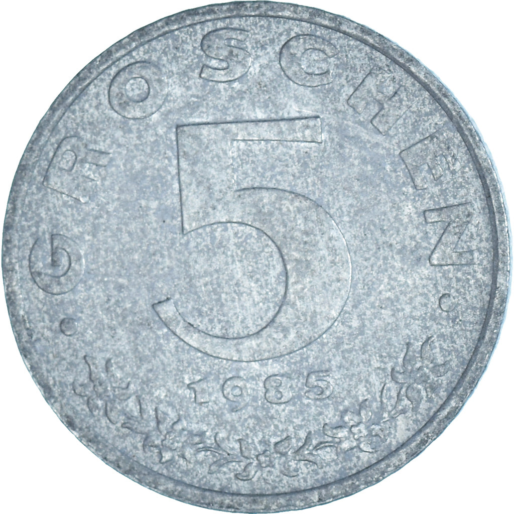 Moneda, Austria, 5 Groschen, 1985