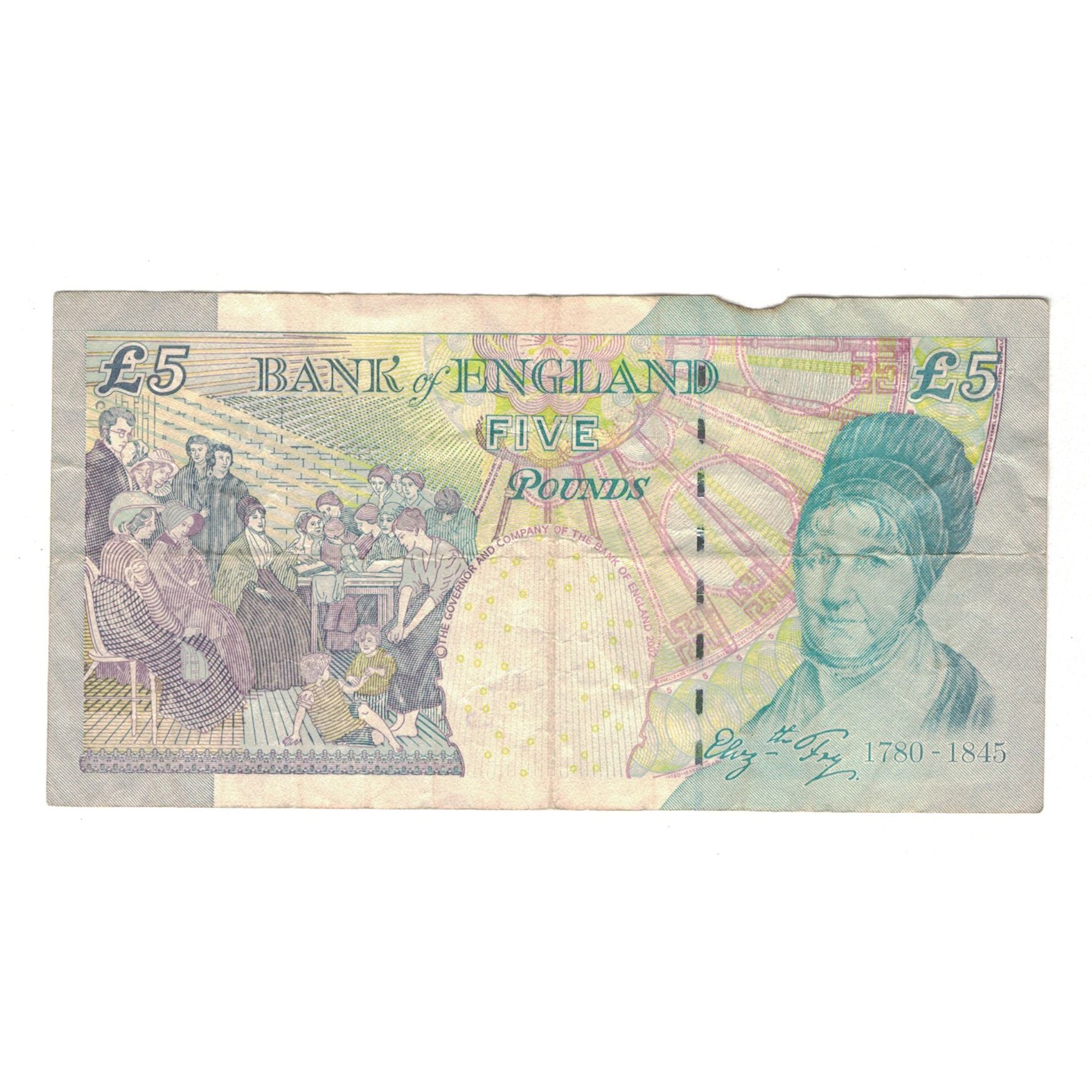 Banknote, Great Britain, 5 Pounds, KM:391c, VF(20-25)