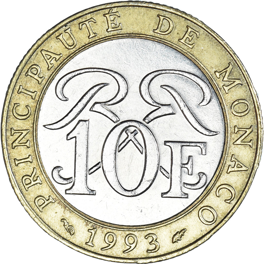 Coin, Monaco, 10 Francs, 1993