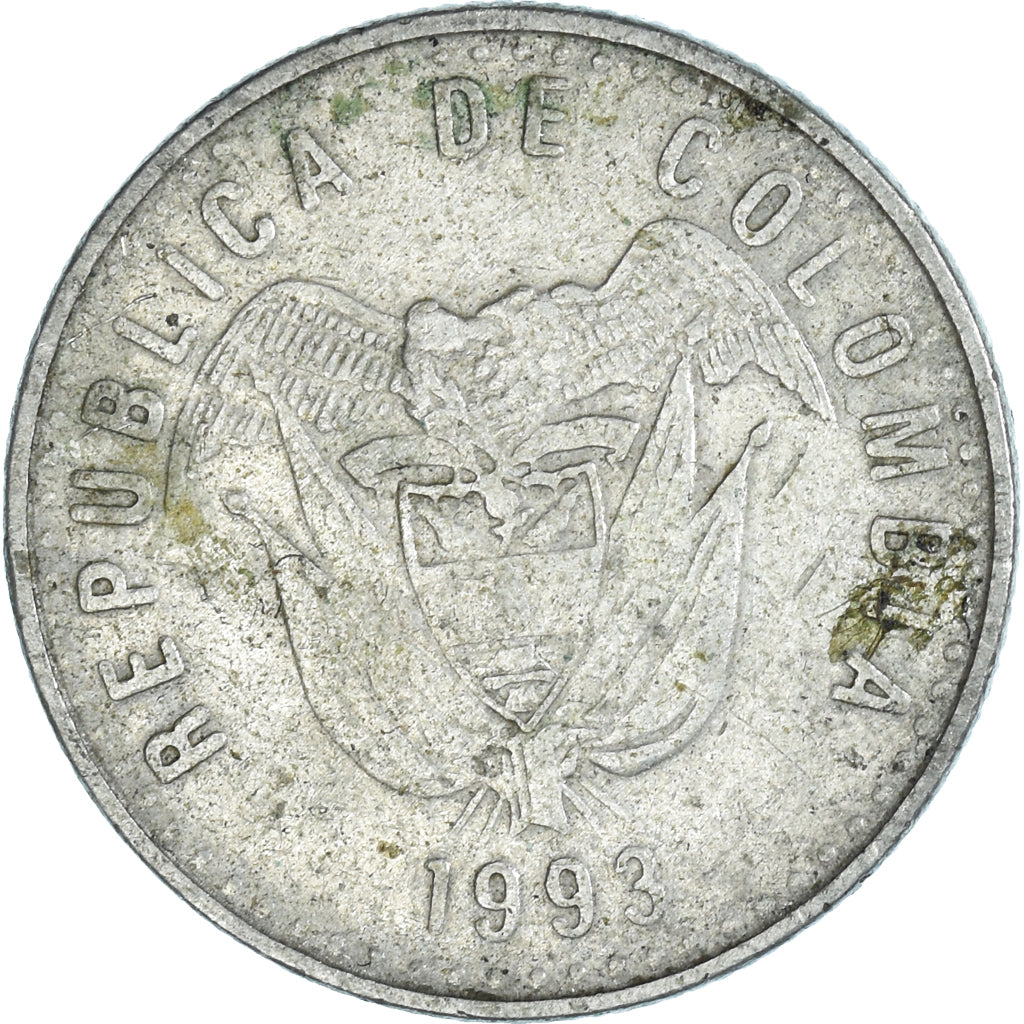 Moneta, Colombia, 50 Pesos, 1993
