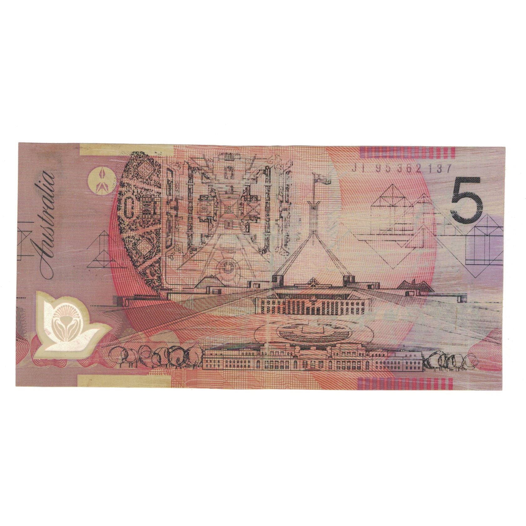 Nota, Austrália, 5 Dollars, KM:51a, AU(50-53)