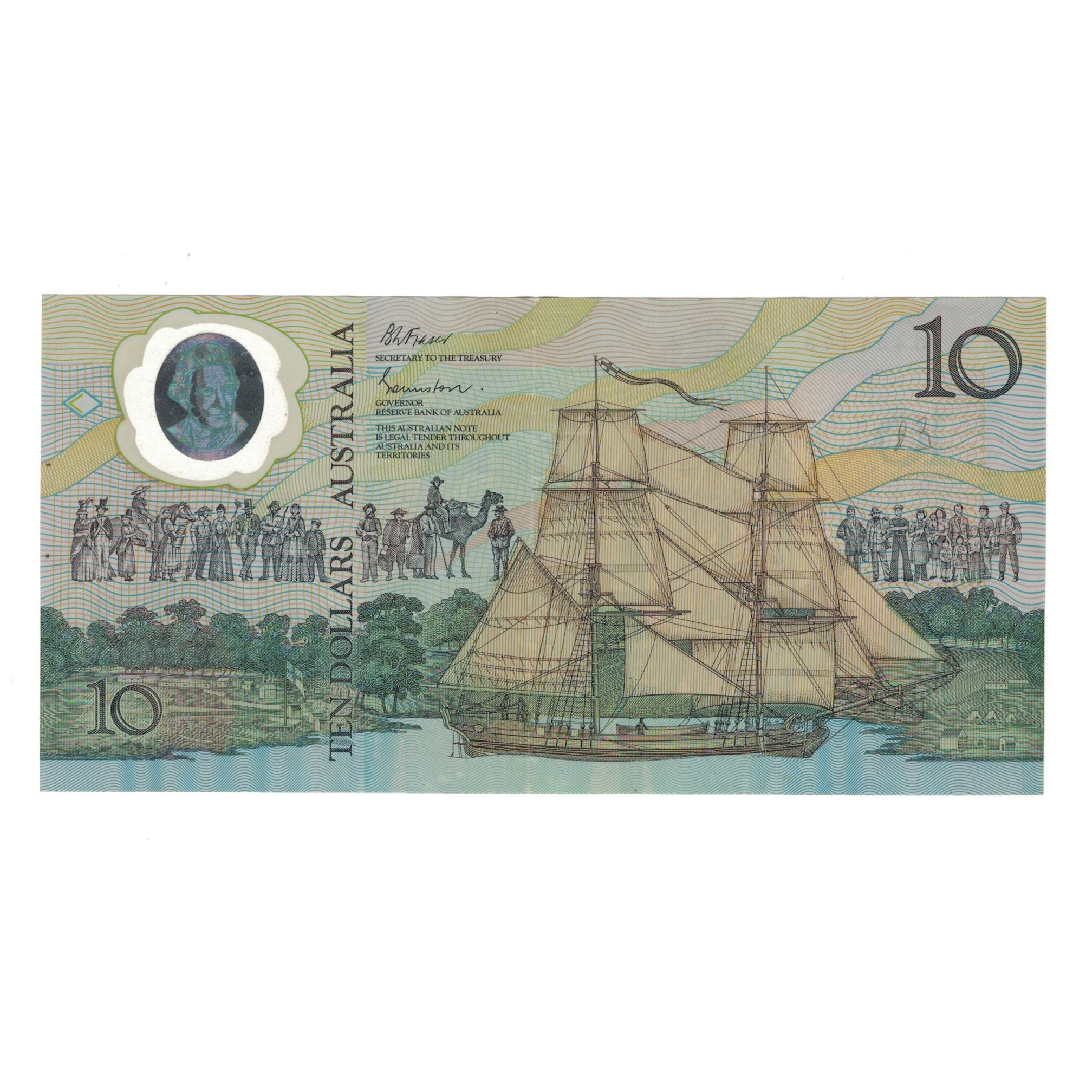 Biljet, Australië, 10 Dollars, KM:49b, TTB+