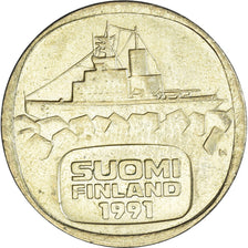 Moneta, Finlandia, 5 Markkaa, 1991