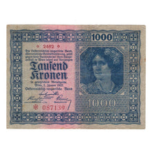 Banknote, Austria, 1000 Kronen, 1922, 1922-01-02, KM:78, EF(40-45)