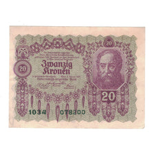 Banknote, Austria, 20 Kronen, 1922, 1922-01-02, KM:76, EF(40-45)