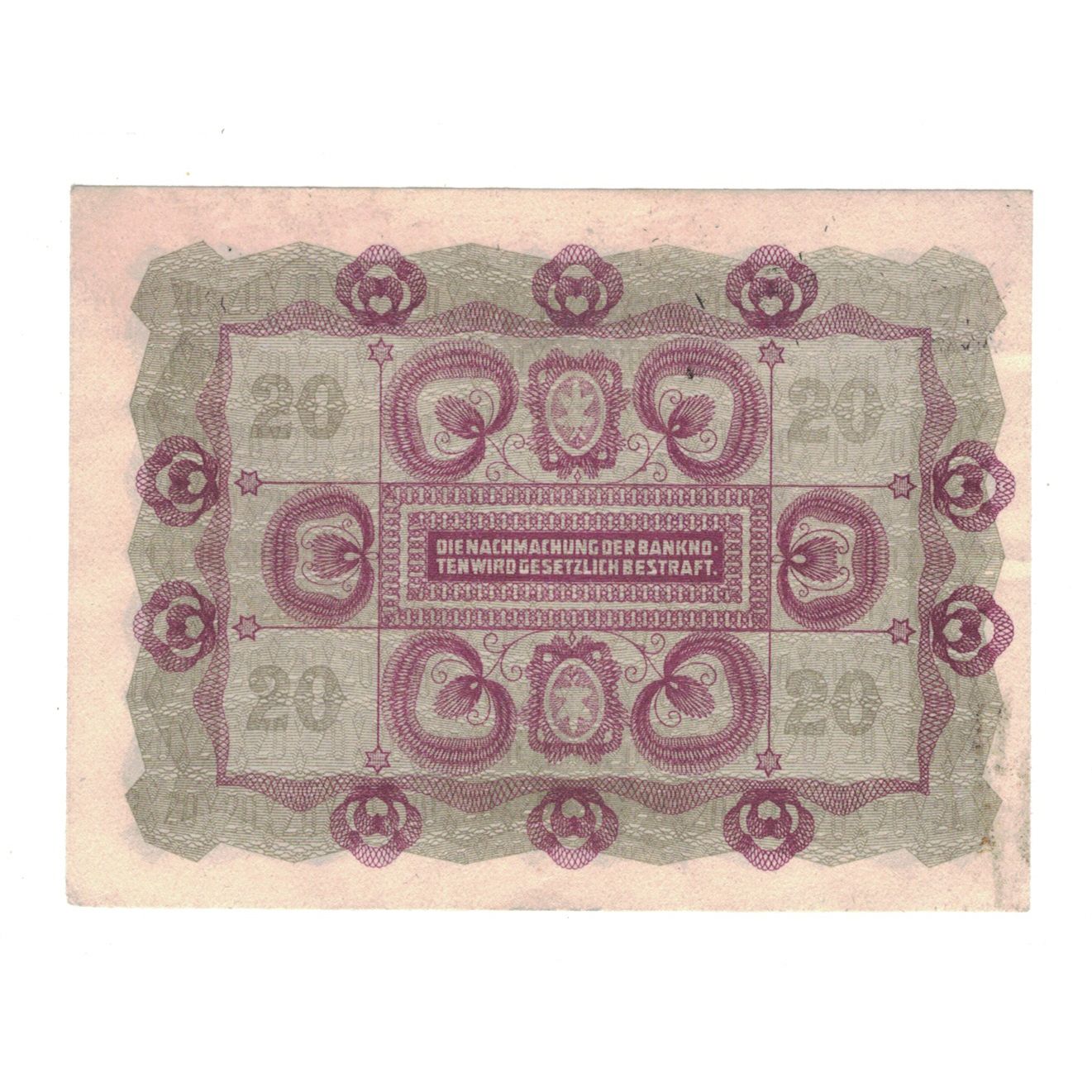 Banknote, Austria, 20 Kronen, 1922, 1922-01-02, KM:76, EF(40-45)